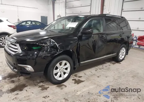 2012 Toyota Highlander Se V6 z USA, uszkodzony, nr VIN 5TDBK3EH2CS112593